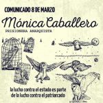 "The struggle against the state is part of the struggle against patriarchy" - words from Anarchist Prisoner Mónica Caballero​
