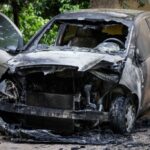 Cop Car Destroyed with Incendiary-Explosive Device in Athens, Greece