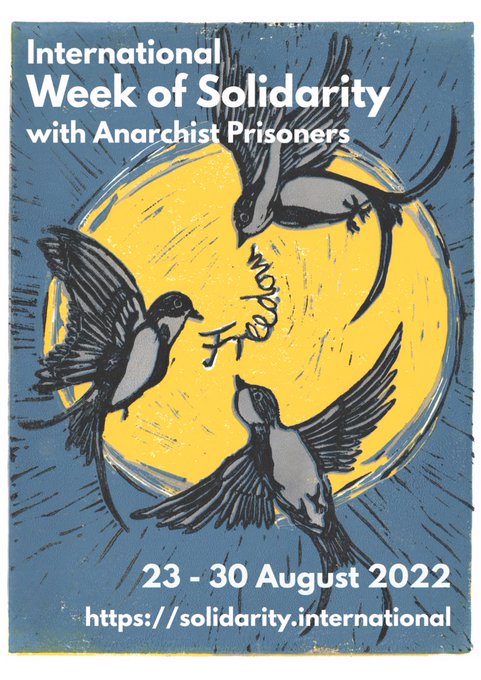 Semana Internacional en Solidaridad con los Presos Anarquistas - una carta de Toby Shone